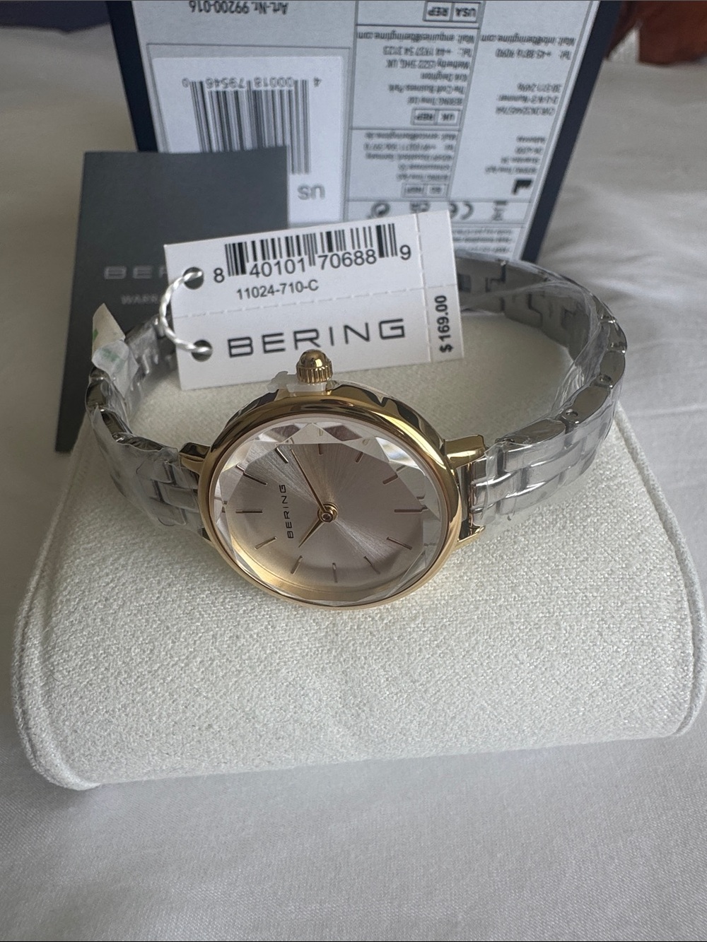 Bering Two-Tone Women's Bracelet Watch in Silver and Gold - Picture 3 of 7